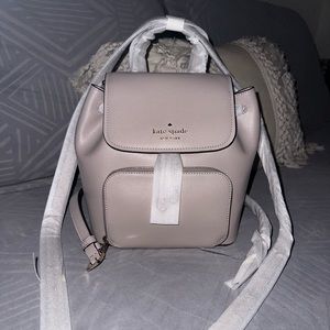 NWT Kate Spade ♠️ Warm Taupe Darcy Flap Backpack Item #WKR00548